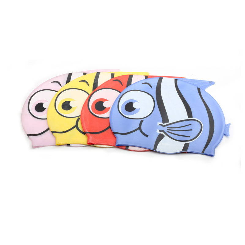 Swim Cap Silicone - 남여아 실리콘 탄성 수영 모자, 방수