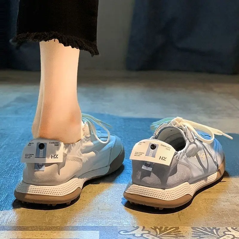운동화 플랫 여성 신발 스포츠 숙녀 신발 레이스 업 럭 - Sports Equipment Resale 리뷰 및 가격