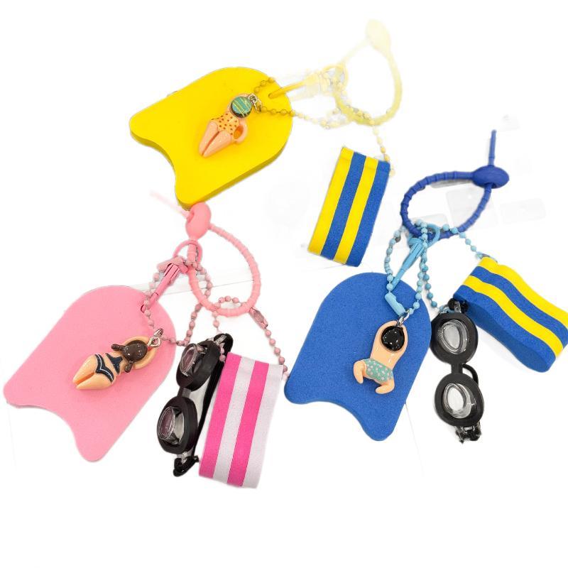 1*EVA 키체인 수영 테마 키체인, 미니 고글, 킥보 - Swimming Kickboard 리뷰 및 가격