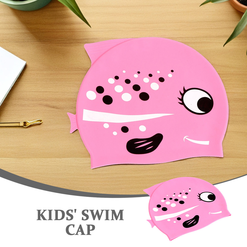 2Pcs 어린이 실리콘 수영 모자 귀여운 물고기 패턴  - Swim Cap Silicone 리뷰 및 가격