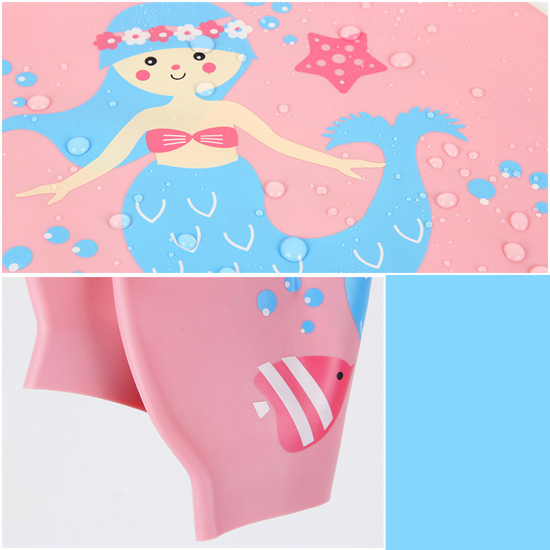 어린이용 실리콘 만화 수영모 방수 여자아이 전문 귀 보 - Swim Cap Silicone 리뷰 및 가격